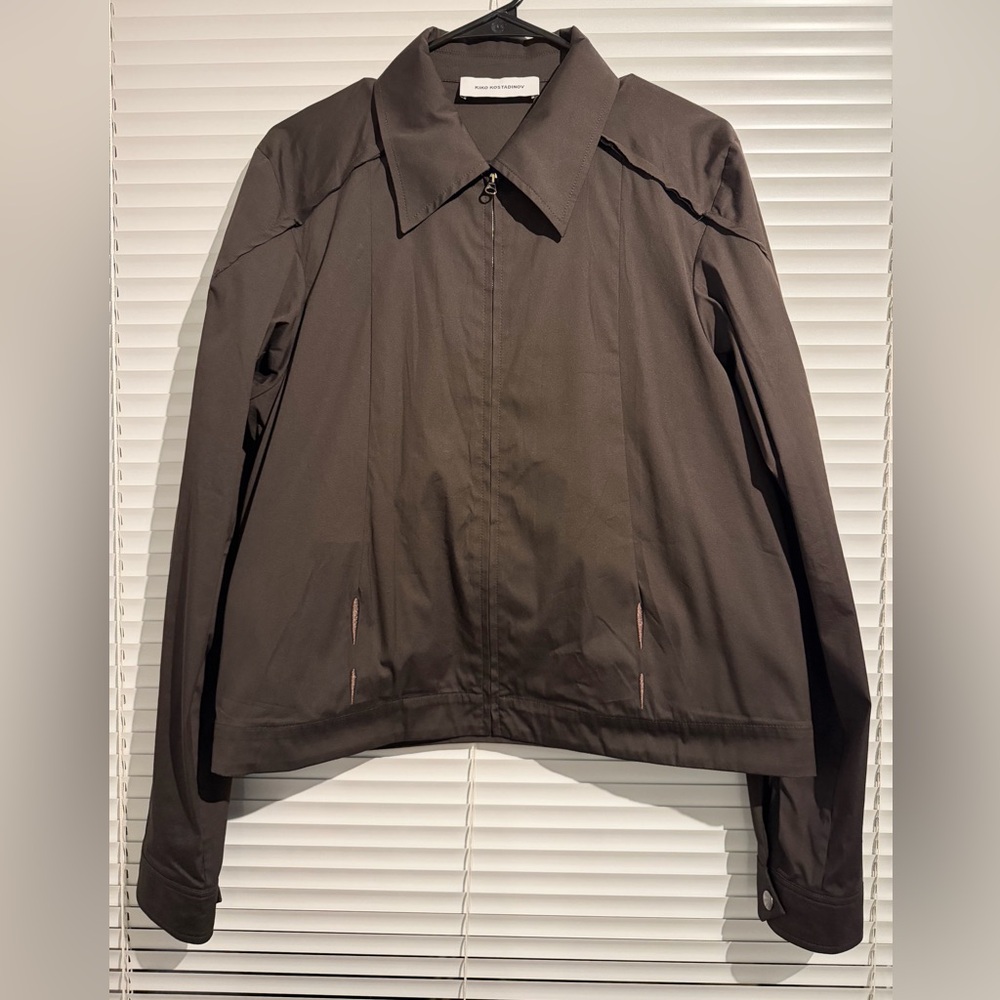 Kiko Kostadinov 2020AW Dark Brown Convertible Jacket with Zip Closure Size 46